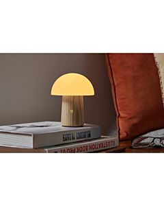 Gingko Alice Mushroom Lamp White Ash Mini